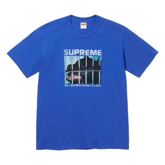 Supreme Growl royal T-shirt, front view