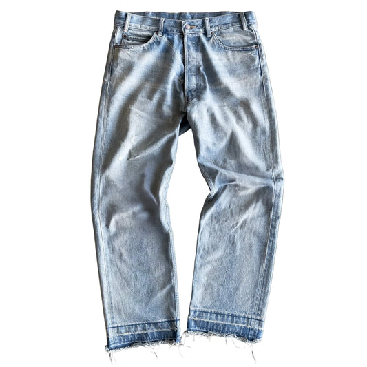 Bravest Studios Vintage Baggy Denim blue pants, front view