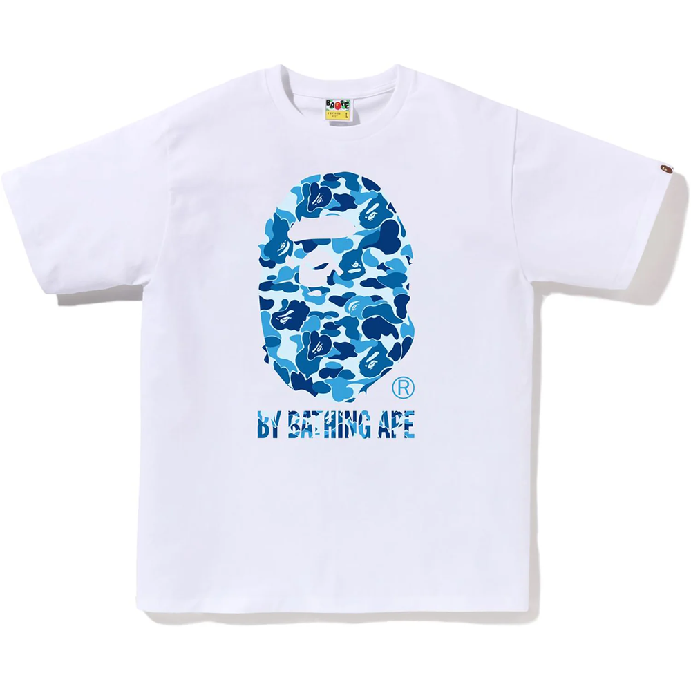 Bape ABC Blue Camo White Tee