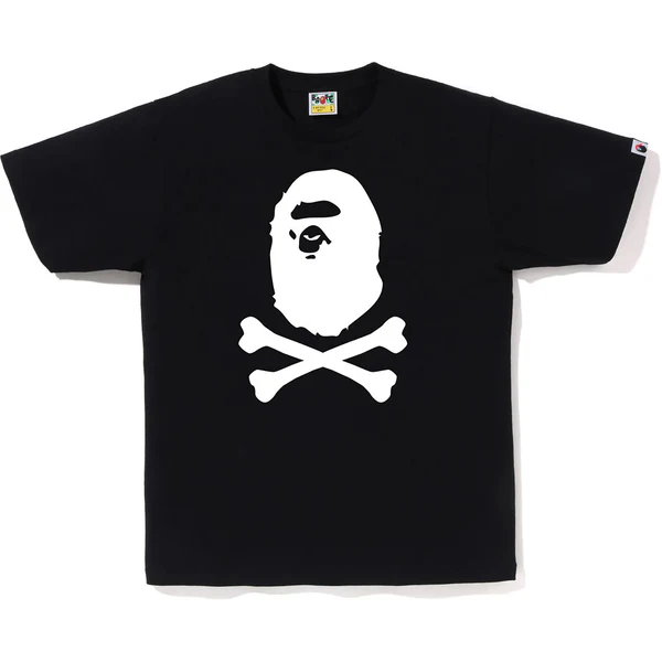 Bape Ape Head Crossbone Black Tee