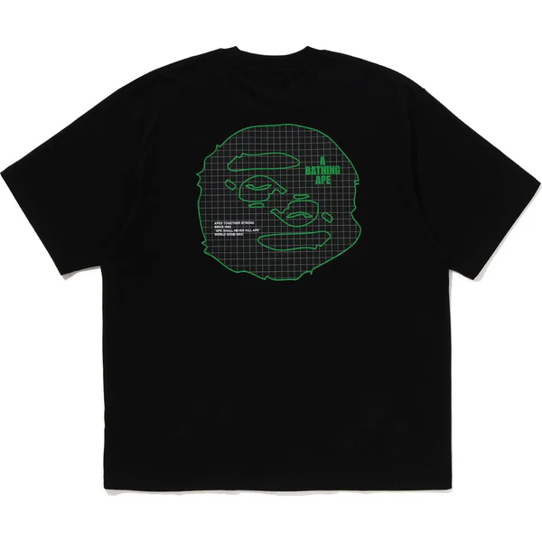 Bape Ape Head Relaxed Fit Black Tee