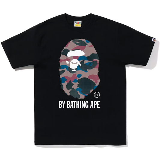 Bape Grid Camo By A Bathing Ape Black Tee