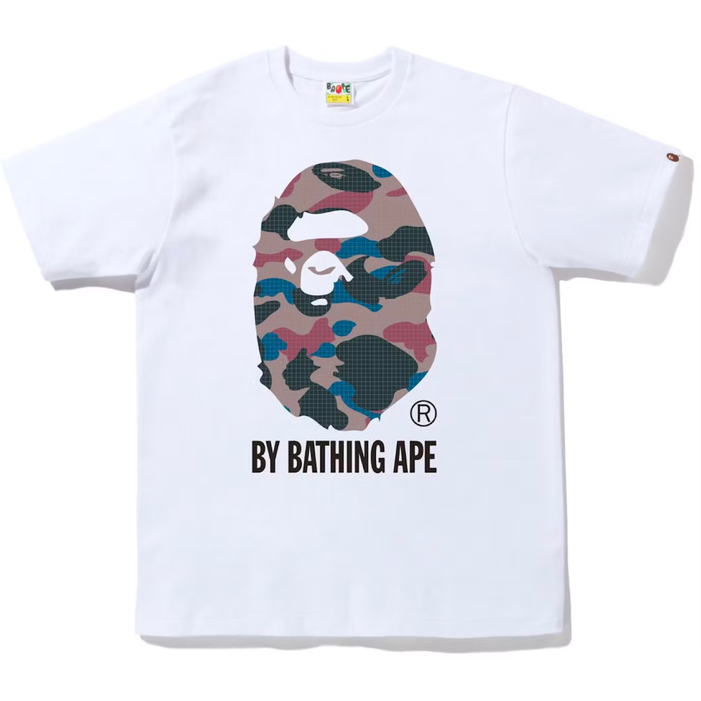 Bape Grid Camo By A Bathing Ape White Tee
