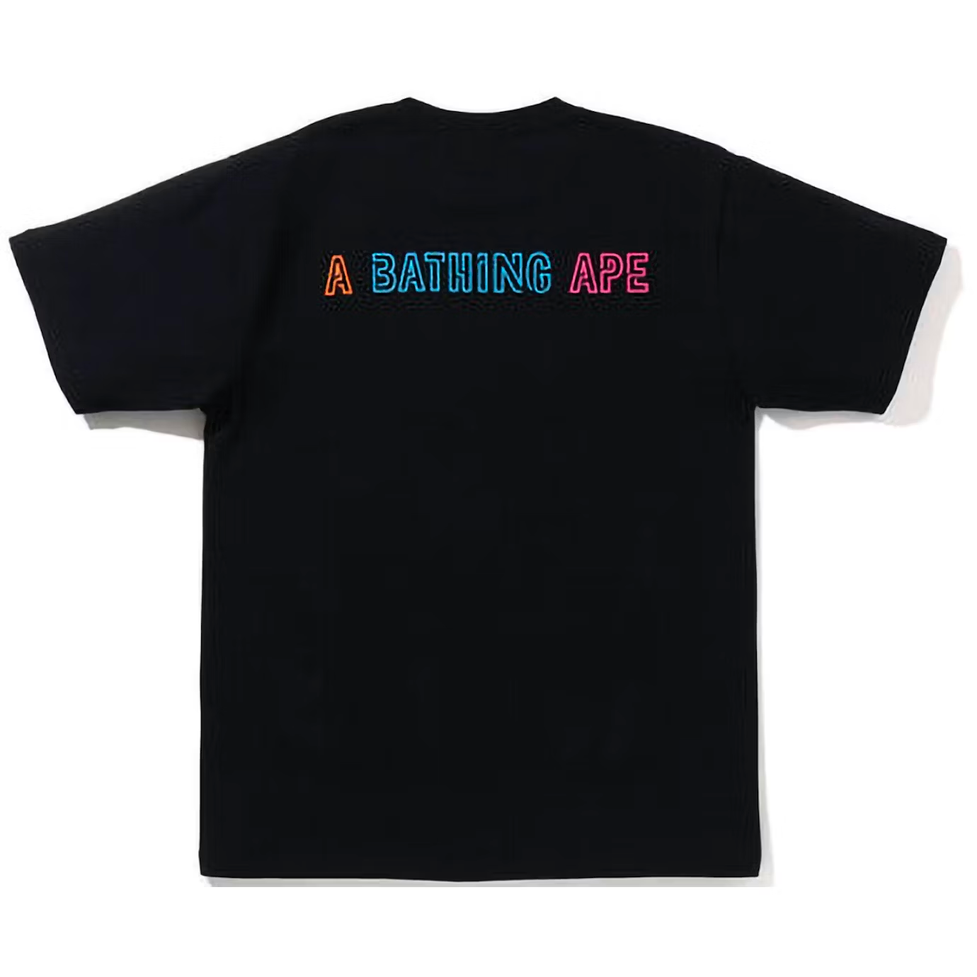 A Bathing Ape Halloween Neon Skull Black Tee