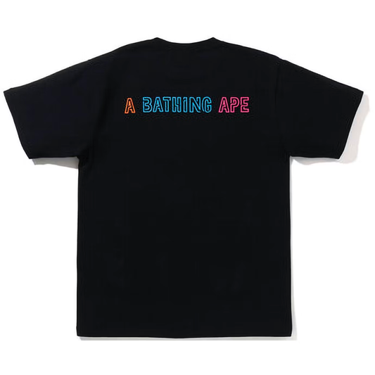 A Bathing Ape Halloween Neon Skull Black Tee