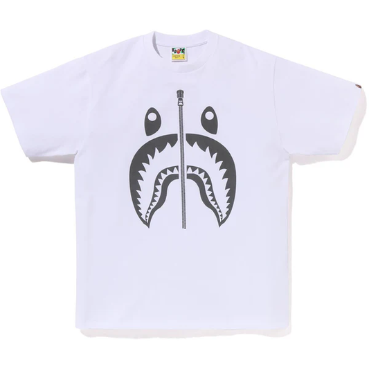 Bape Pigment Shark White Tee