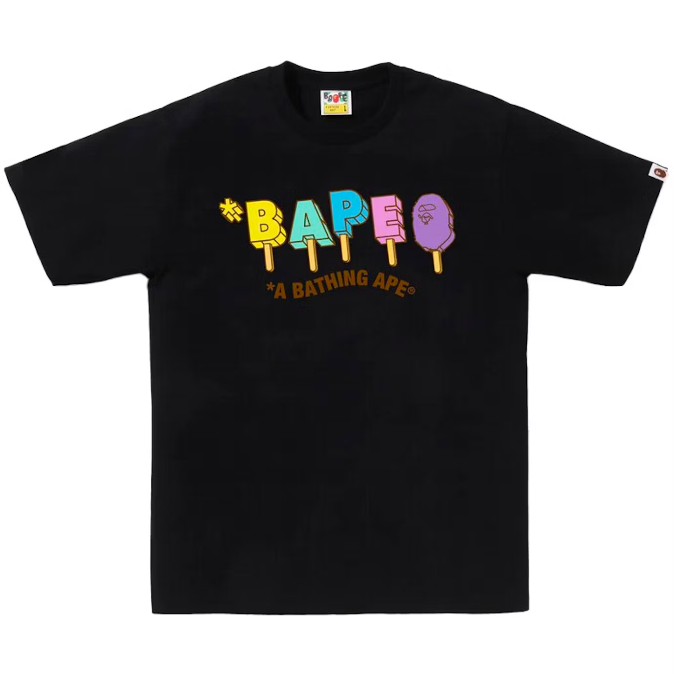Bape Popsicle Black Tee