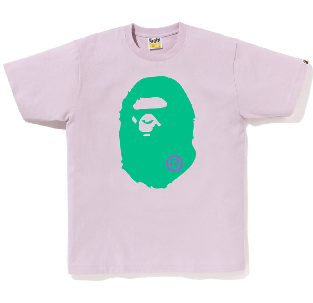 A Bathing Ape Big Ape Head Purple Tee