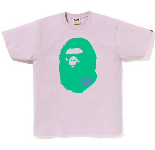 A Bathing Ape Big Ape Head Purple Tee