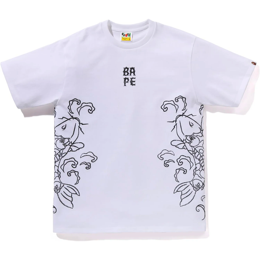 Bape Souvenir Koi Fish White Tee