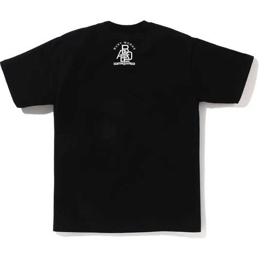 Bape Varsity Font Black Tee
