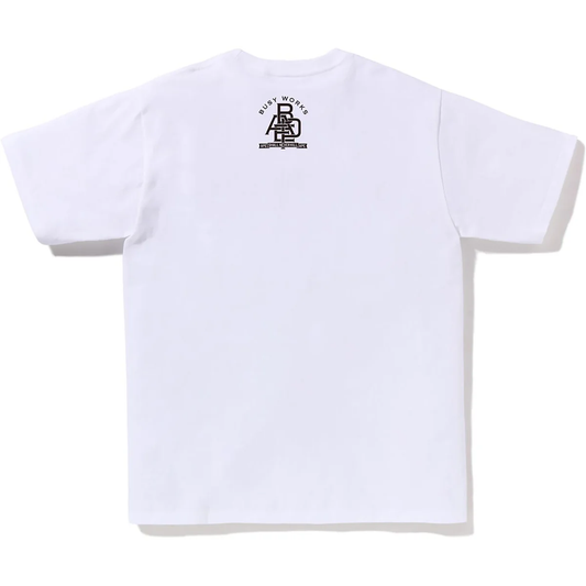 Bape Varsity Font White Tee