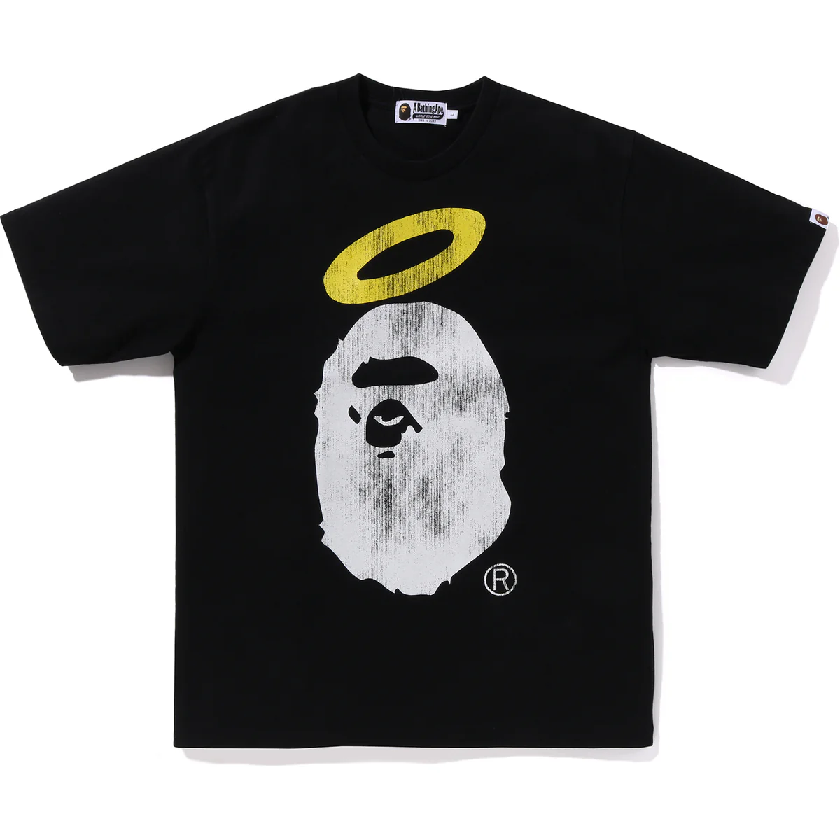 Bape x Union Pigment Dye Ape Head Black Tee