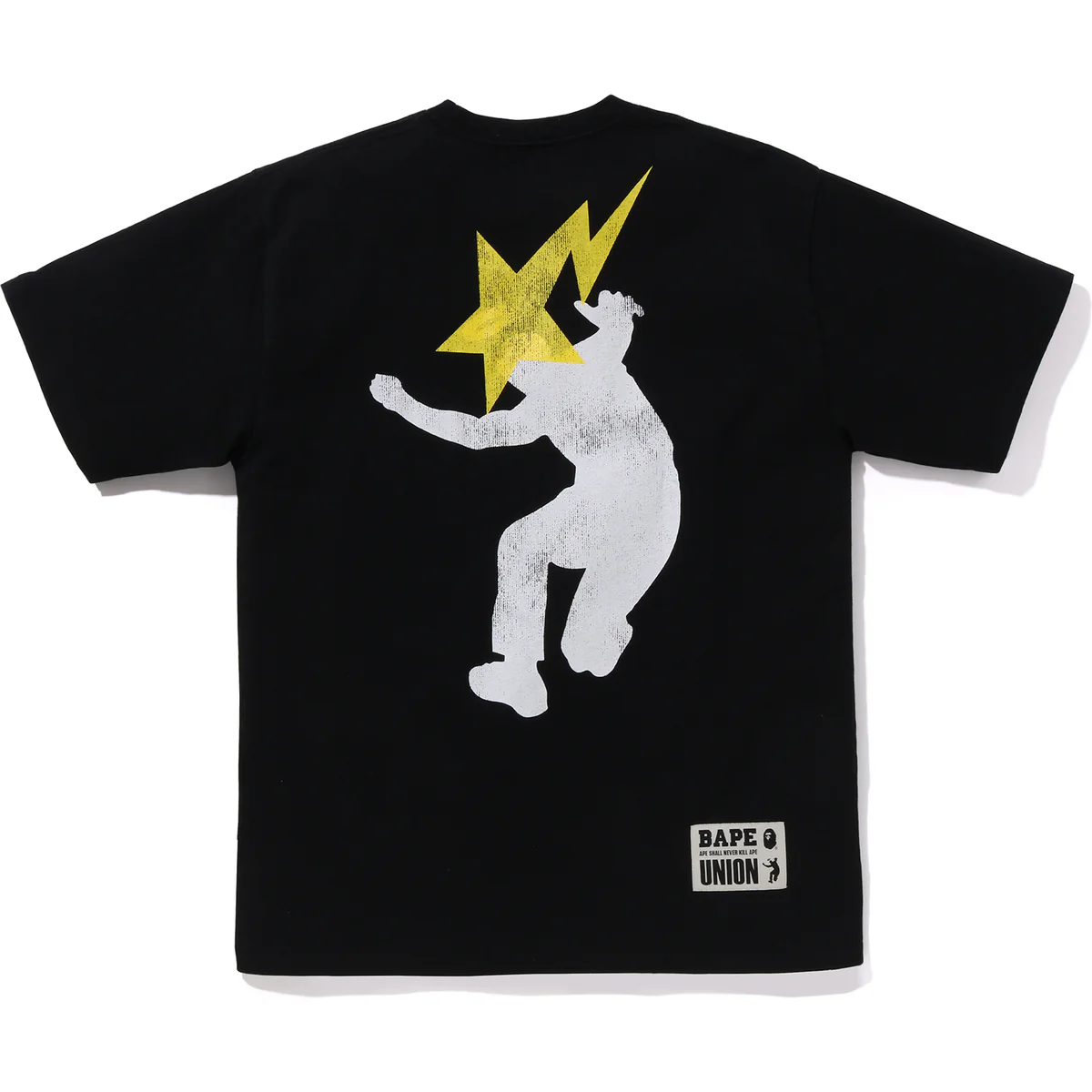 Bape x Union Pigment Dye Ape Head Black Tee