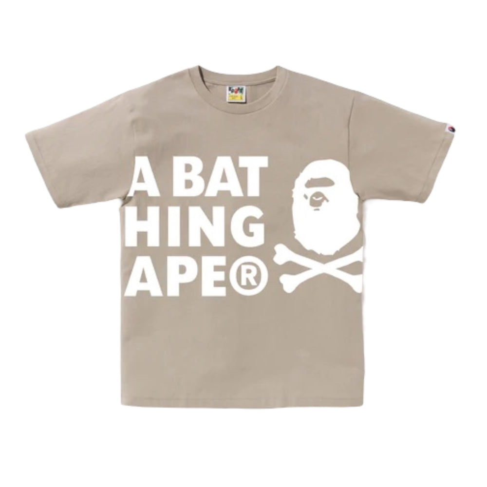 Bathing Ape Crossbone Beige Tee