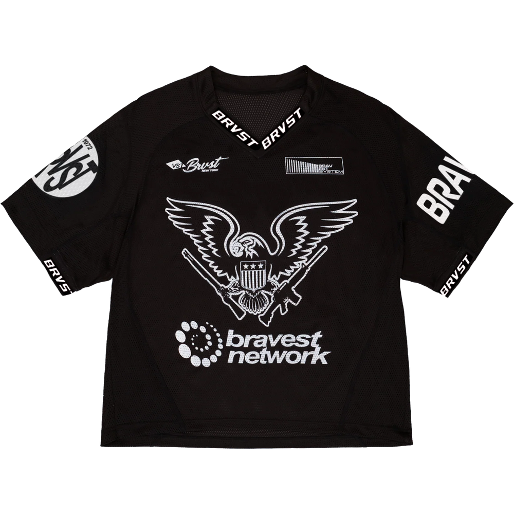 Bravest Studios Eagle Lacrosse Black Jersey