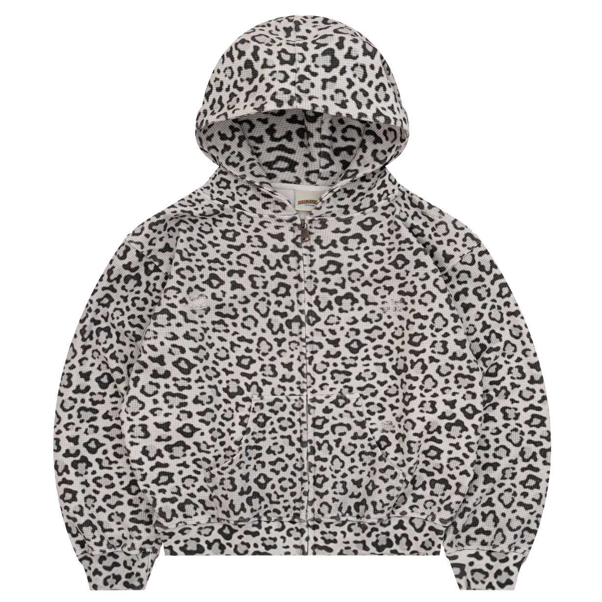 Bravest Studios Leopard Thermal Zip Up Hoodie