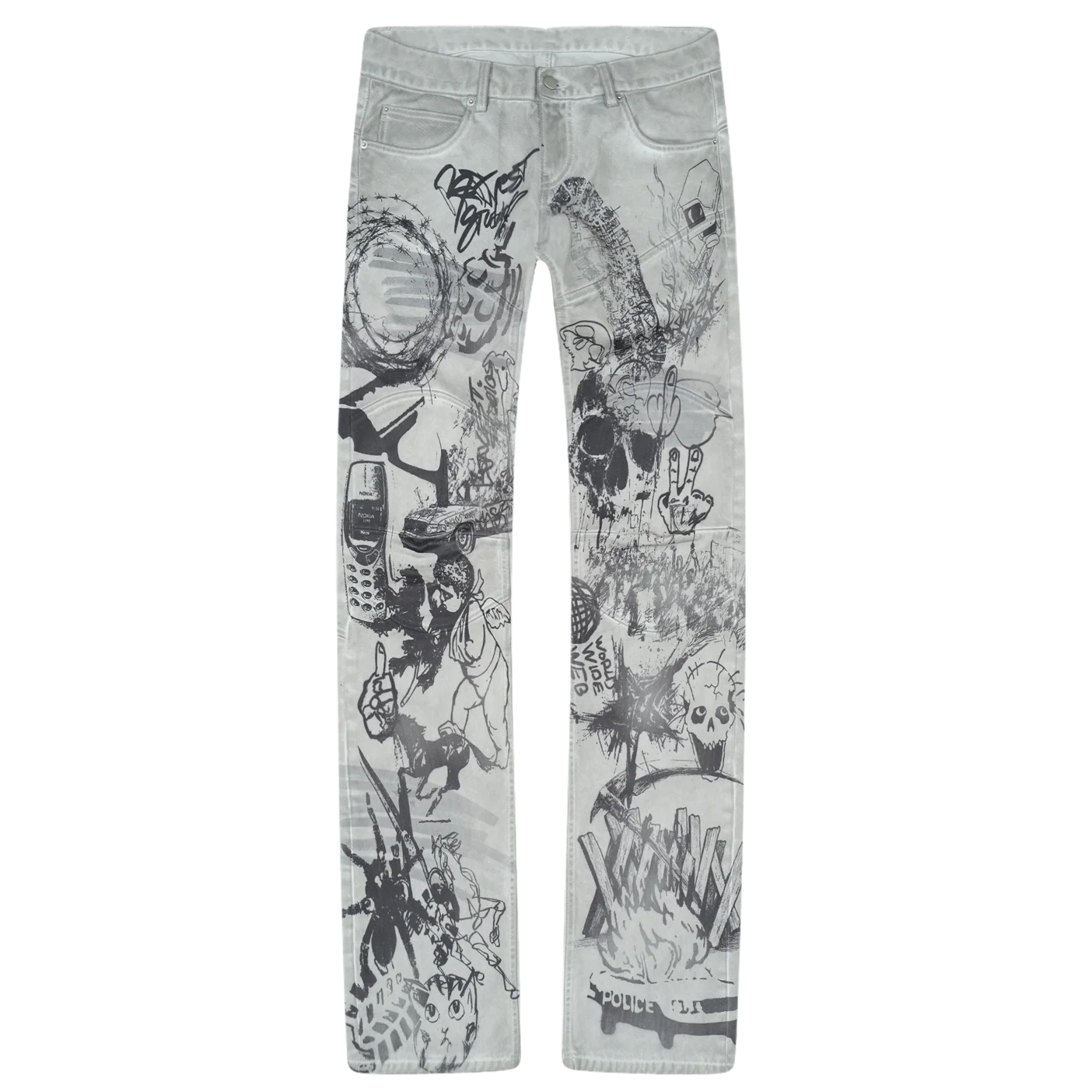 Bravest Studios Sketch Moto Denim Pants