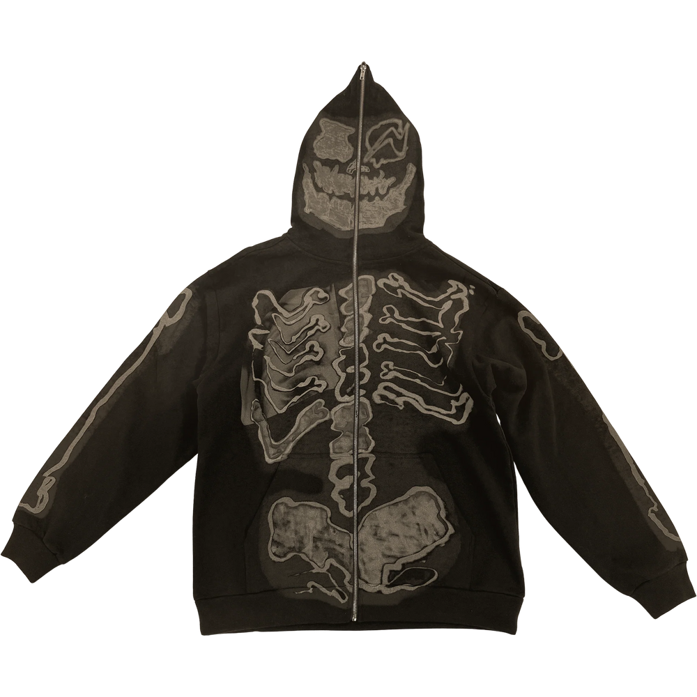 Cactus Jack x Fragment Skeleton Graffiti Zip Up Hoodie