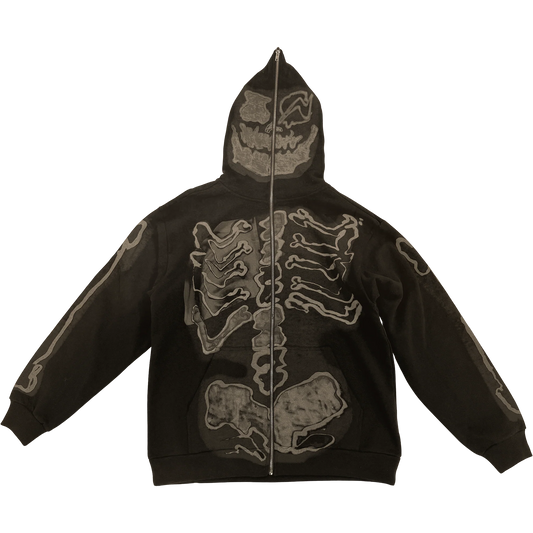 Cactus Jack x Fragment Skeleton Graffiti Zip Up Hoodie