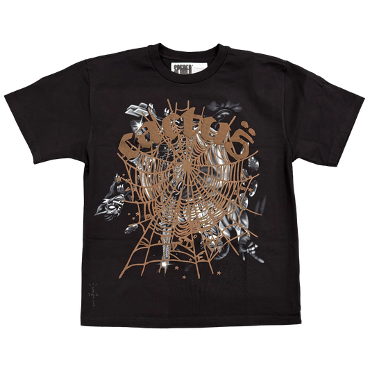 Cactus Jack x Sp5der Airbrush Black Tee