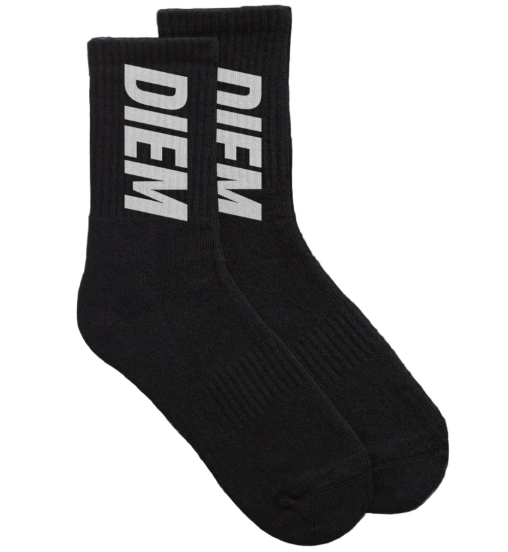 Carpe Diem Diem Black Socks