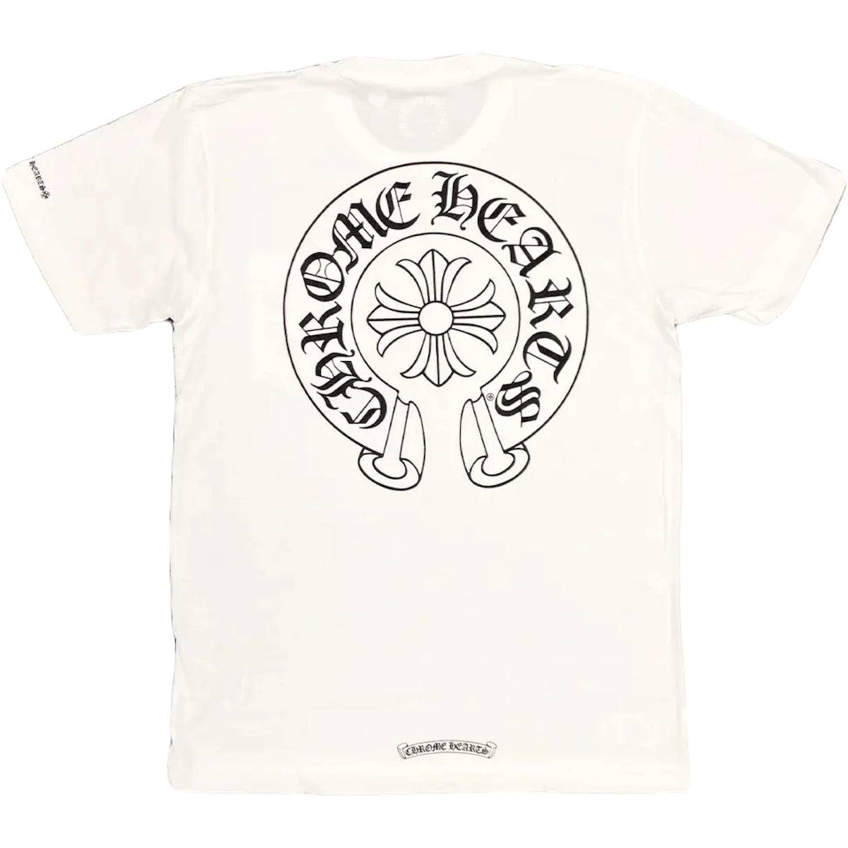 Chrome Hearts Horse Shoe Logo White Pocket Tee