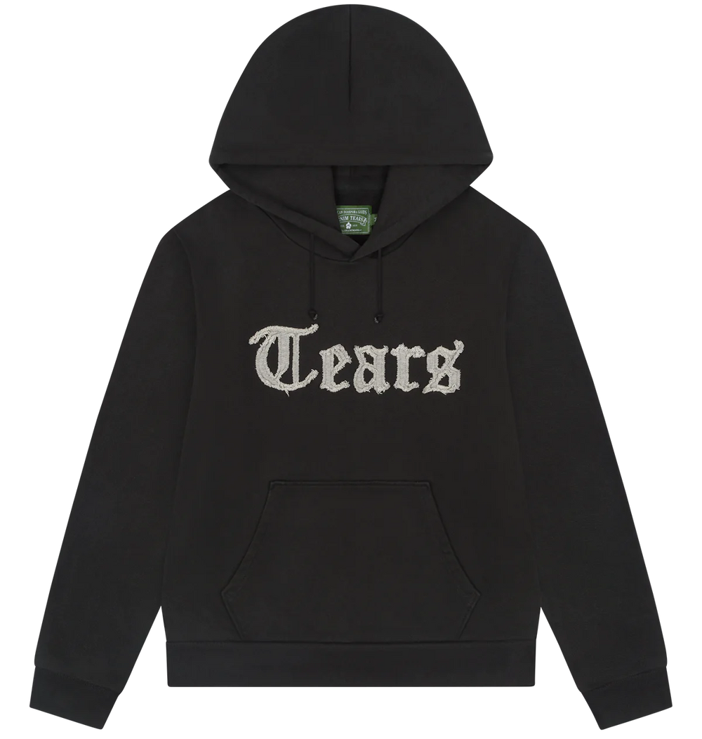 Denim Tears Tears Cut Out Charcoal Hoodie