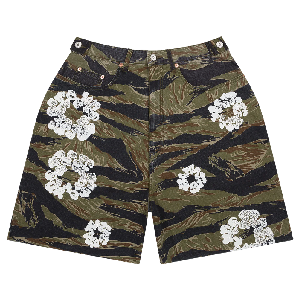 Denim Tears The Cotton Wreath Tiger Camo Shorts
