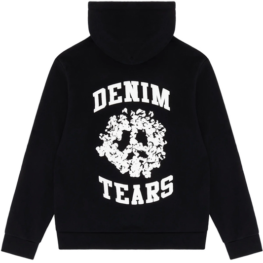 Denim Tears University Black Zip Up Hoodie