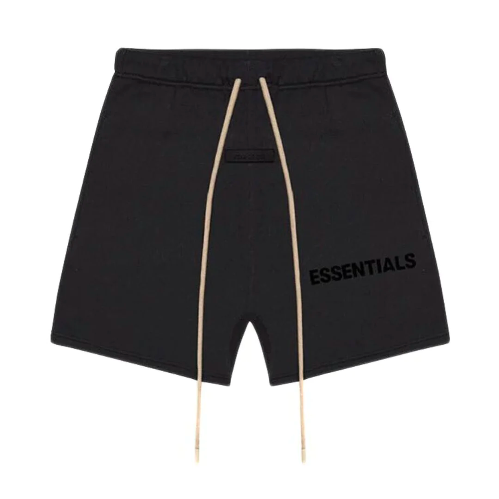 Fear Of God Essentials Jet Black Sweat Shorts