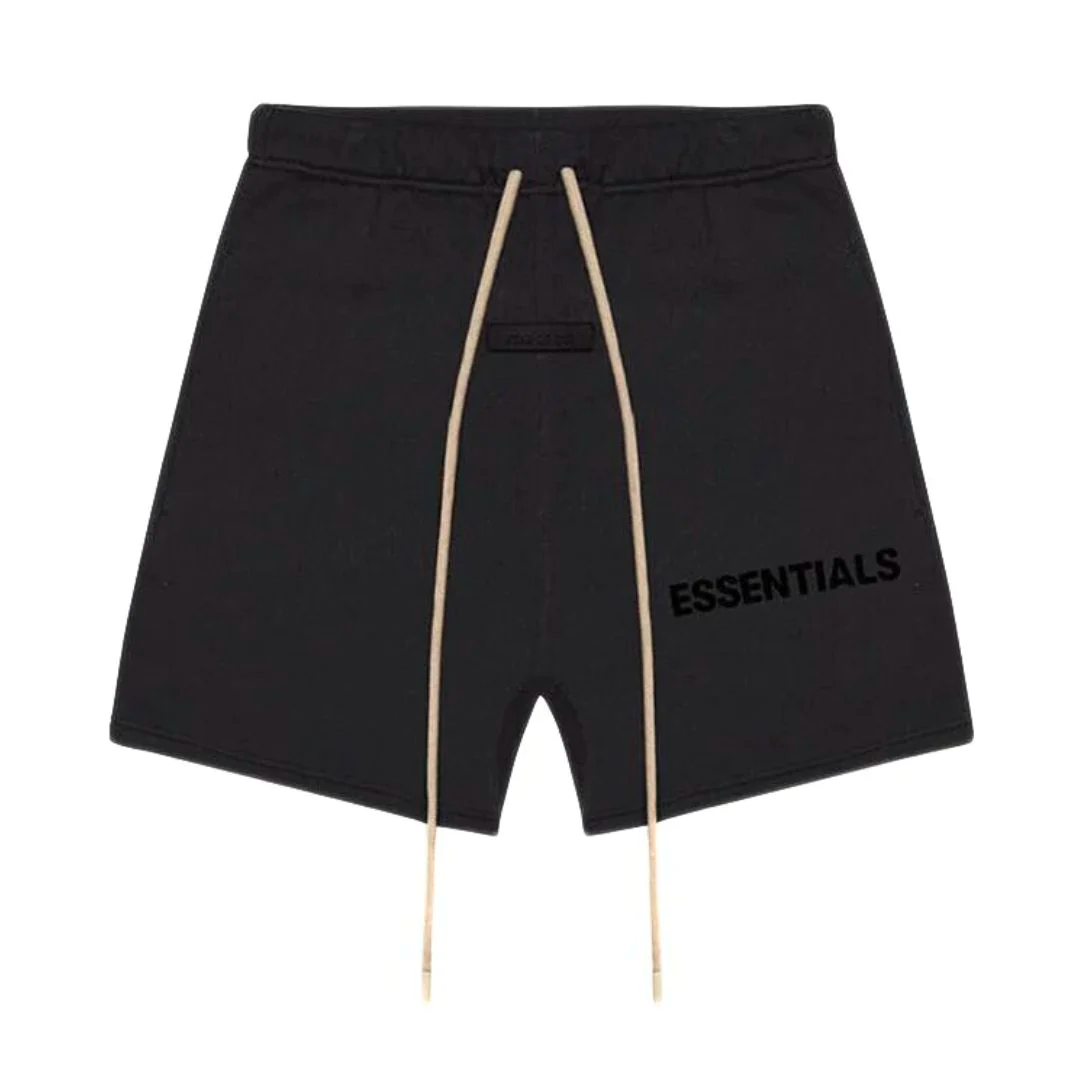 Fear Of God Essentials Jet Black Sweat Shorts
