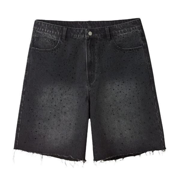 HMDD C2G Billie Black Denim Shorts