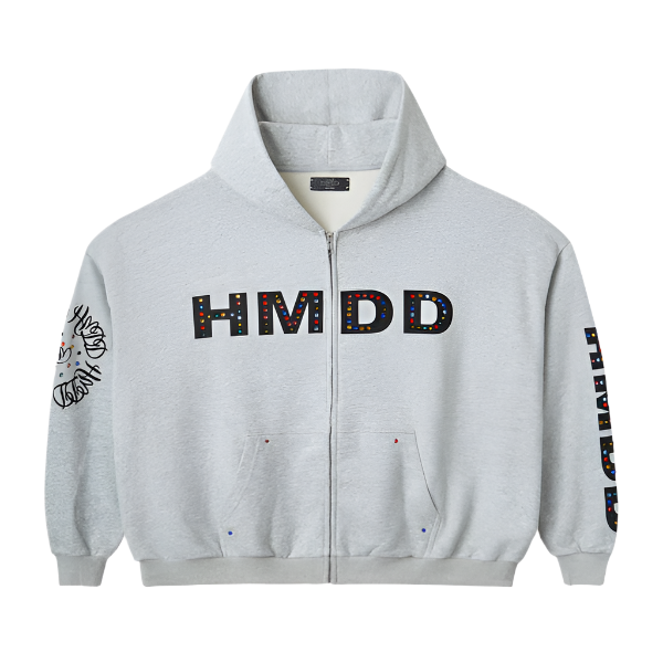 HMDD Chimstone Heather Grey Zip Up Hoodie – WyCo Vintage Broadway