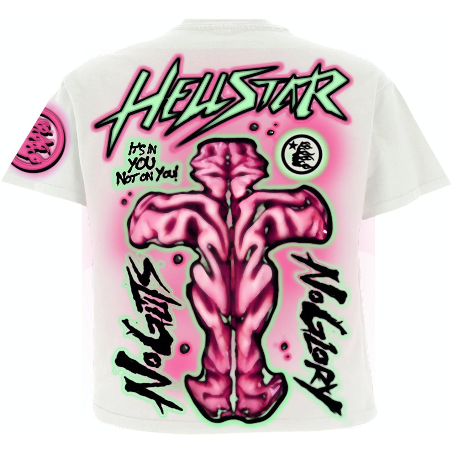 Hellstar No Guts No Glory White Tee