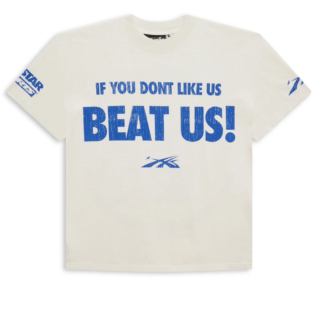 Hellstar Beat Us! White Blue Tee