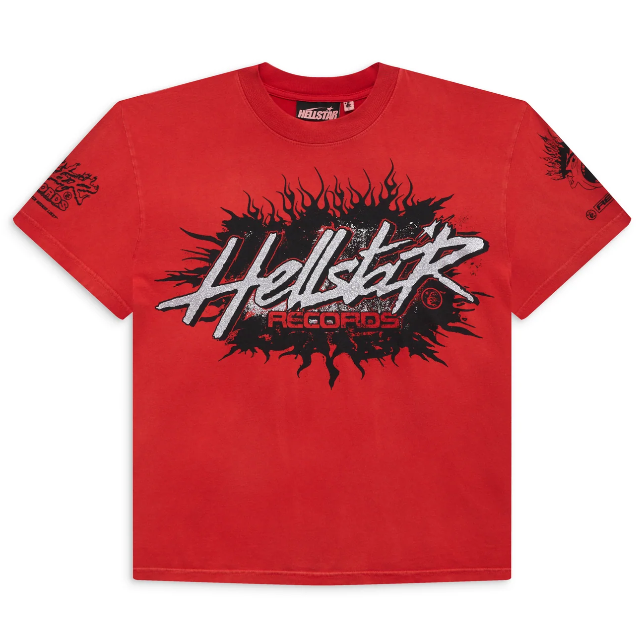 Hellstar Records Red Tee - WyCo Vintage, Kansas City's Premier
