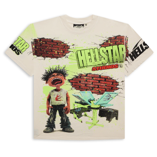Hellstar Studios Brick Wall White Tee