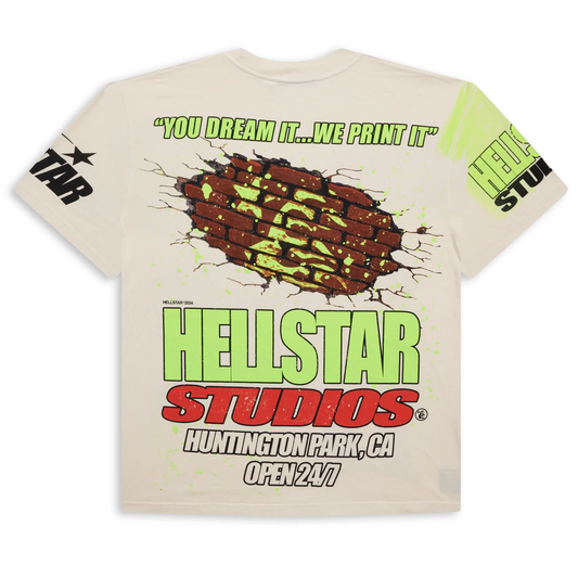Hellstar Studios Brick Wall White Tee