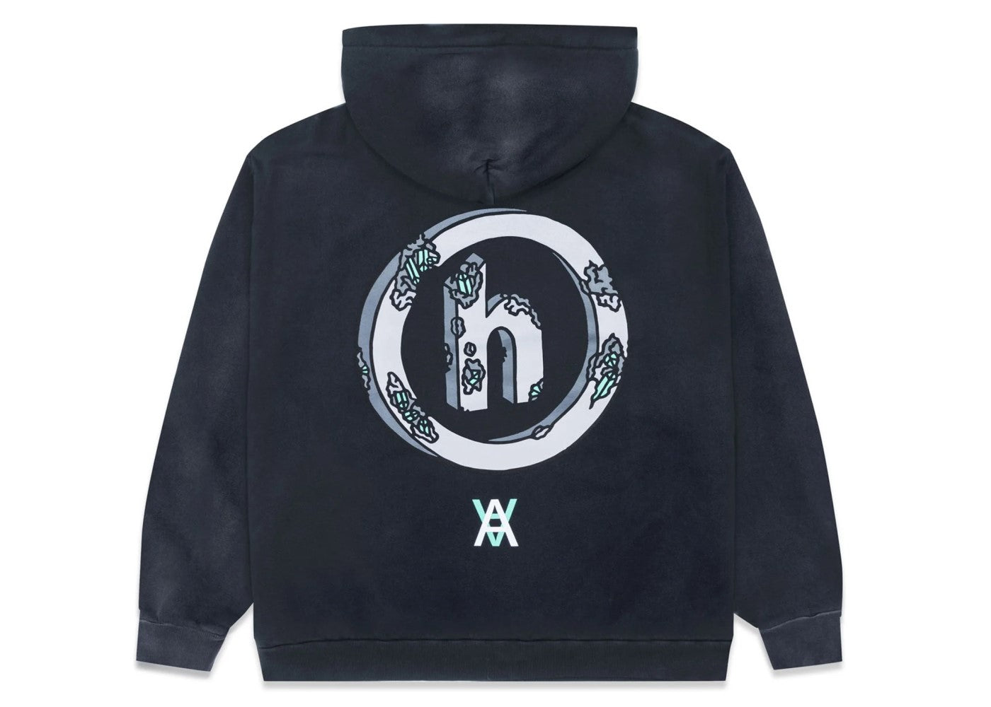 Hidden NY Eroded Black Hoodie