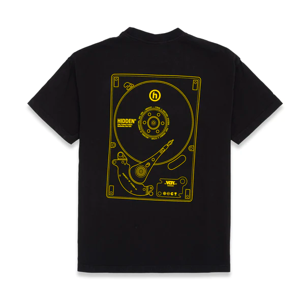 Hidden Data Storage Black Tee