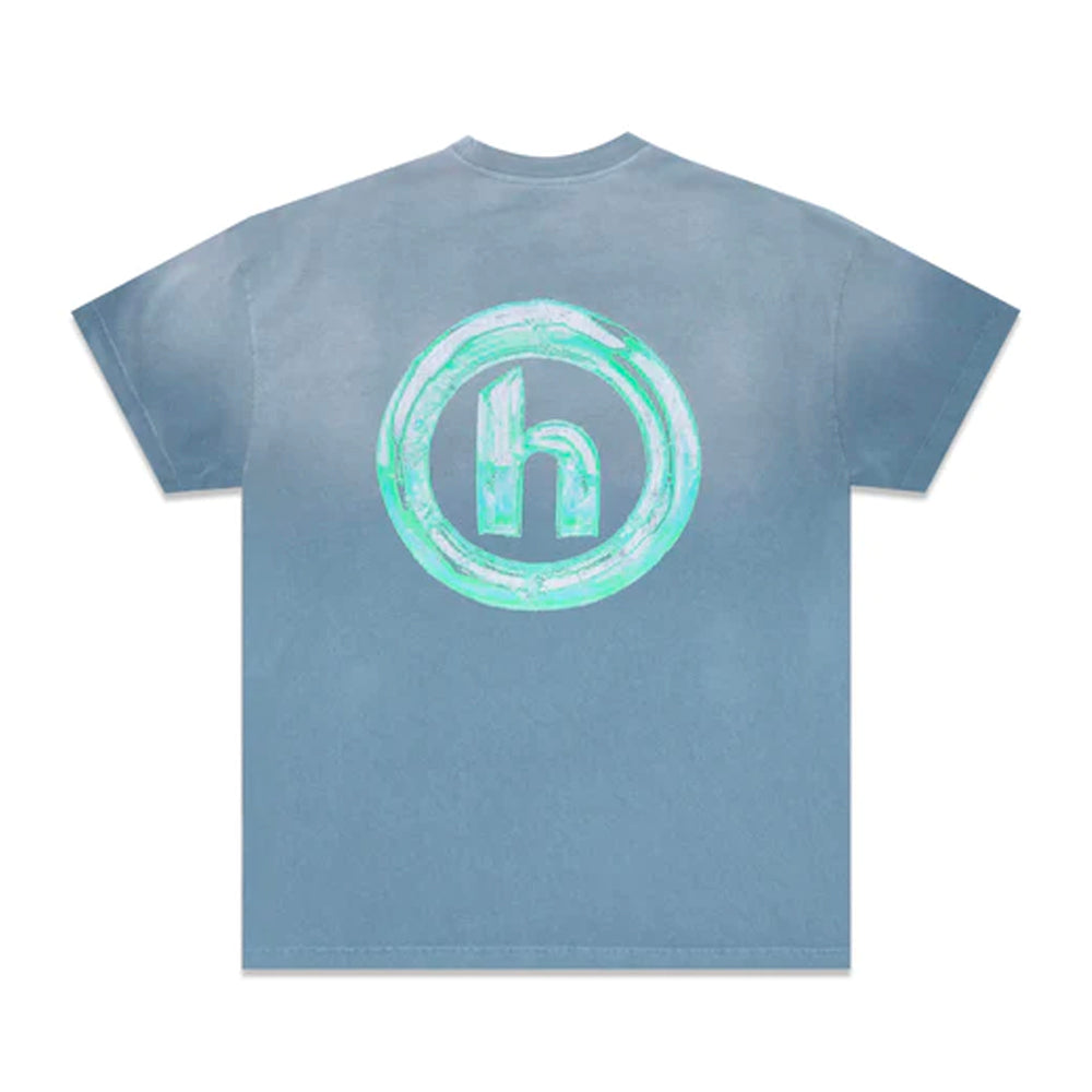 Hidden NY Vintage Chrome Bubble Slate Blue Tee