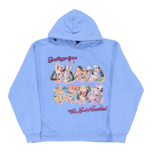 Mood Swings Not In The Mood Light Blue Hoodie