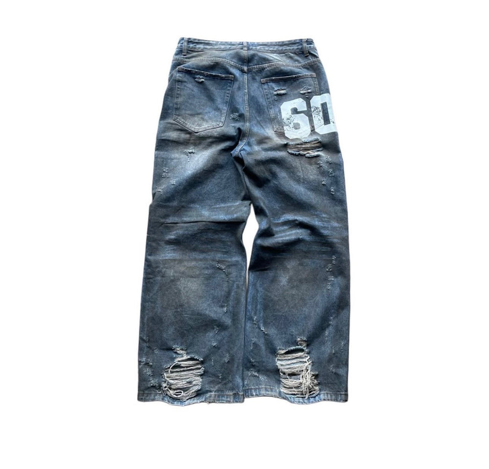 Imperil Vestures Distressed Denim