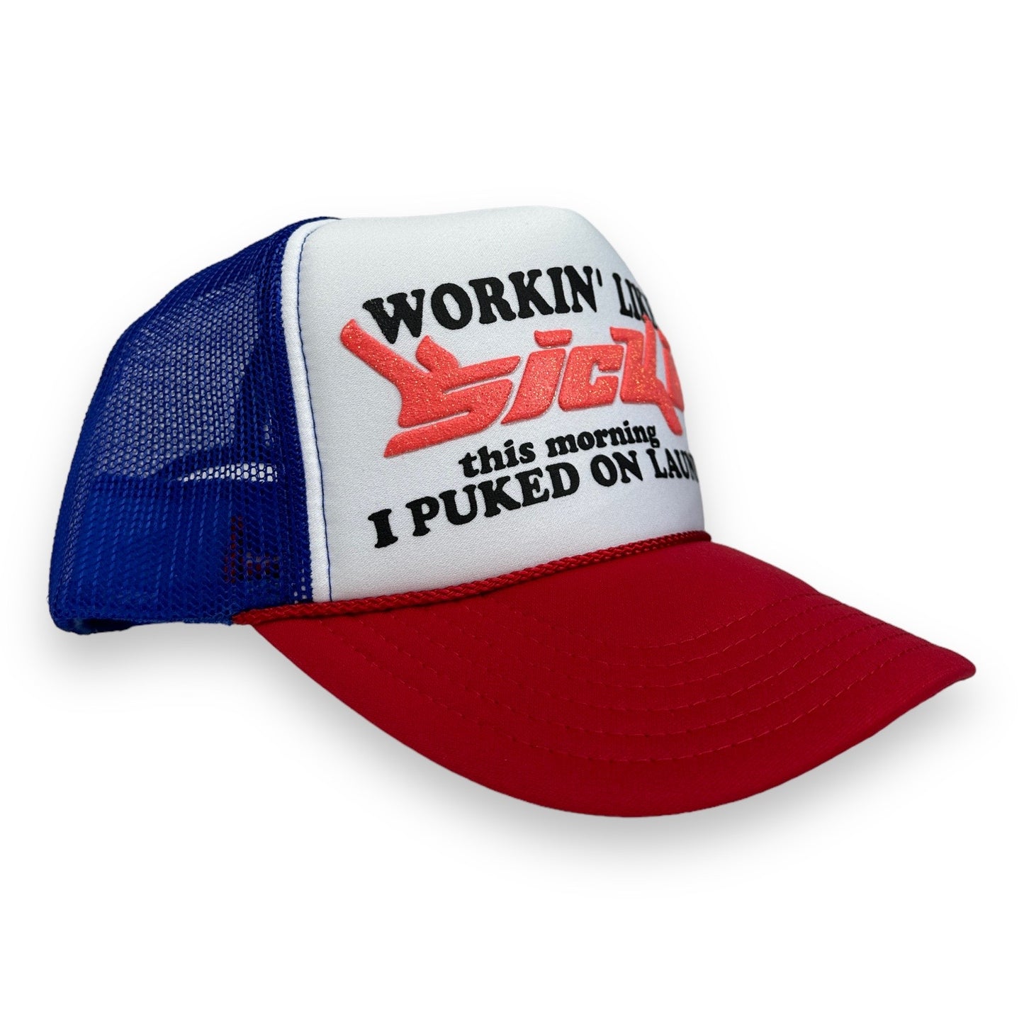 Sicko Laundry Red White Blue Trucker Hat