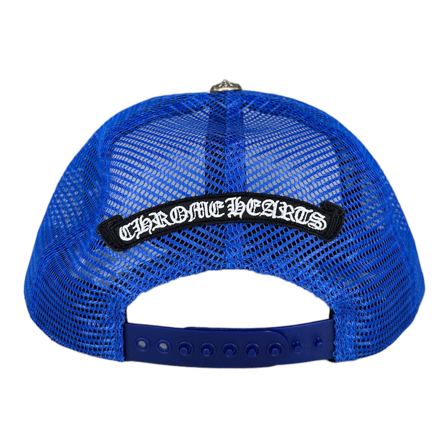 Chrome Hearts Multi Color Crosses Blue/White Trucker Hat