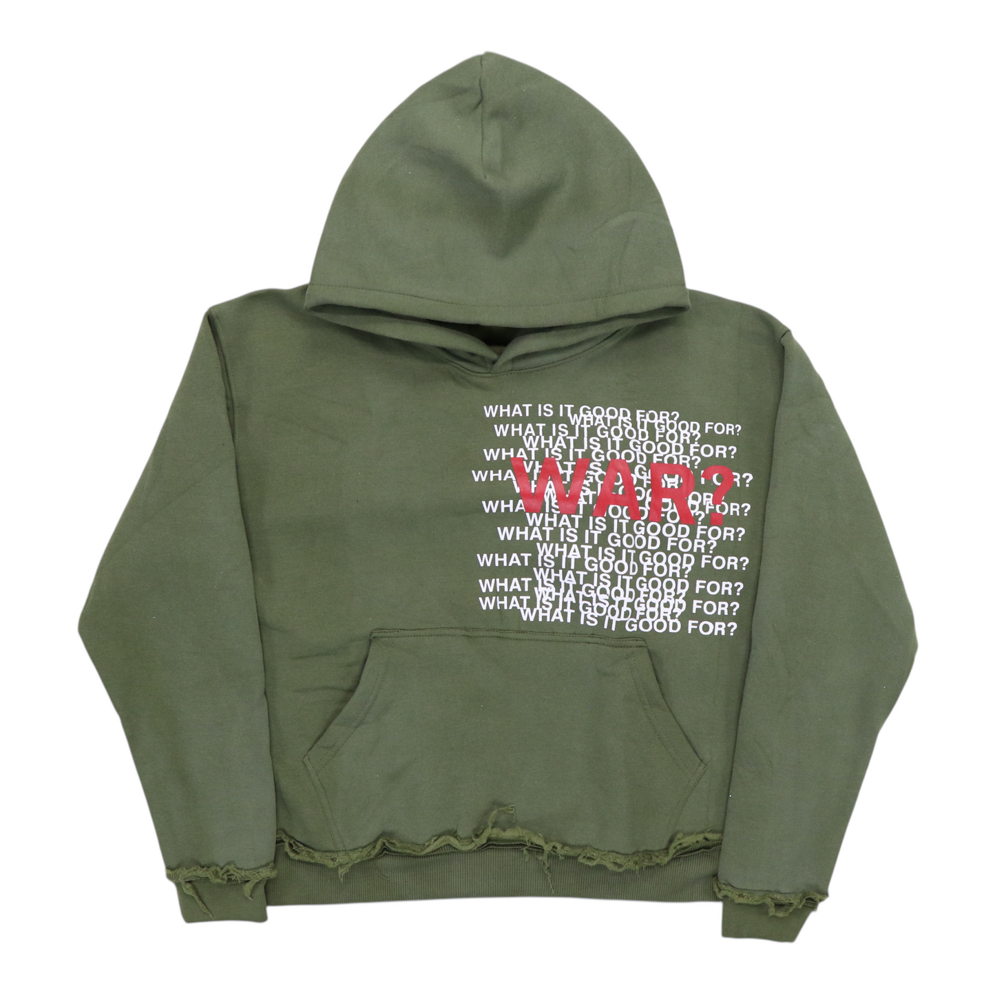 Imperil Vestures War? Army Green Hoodie