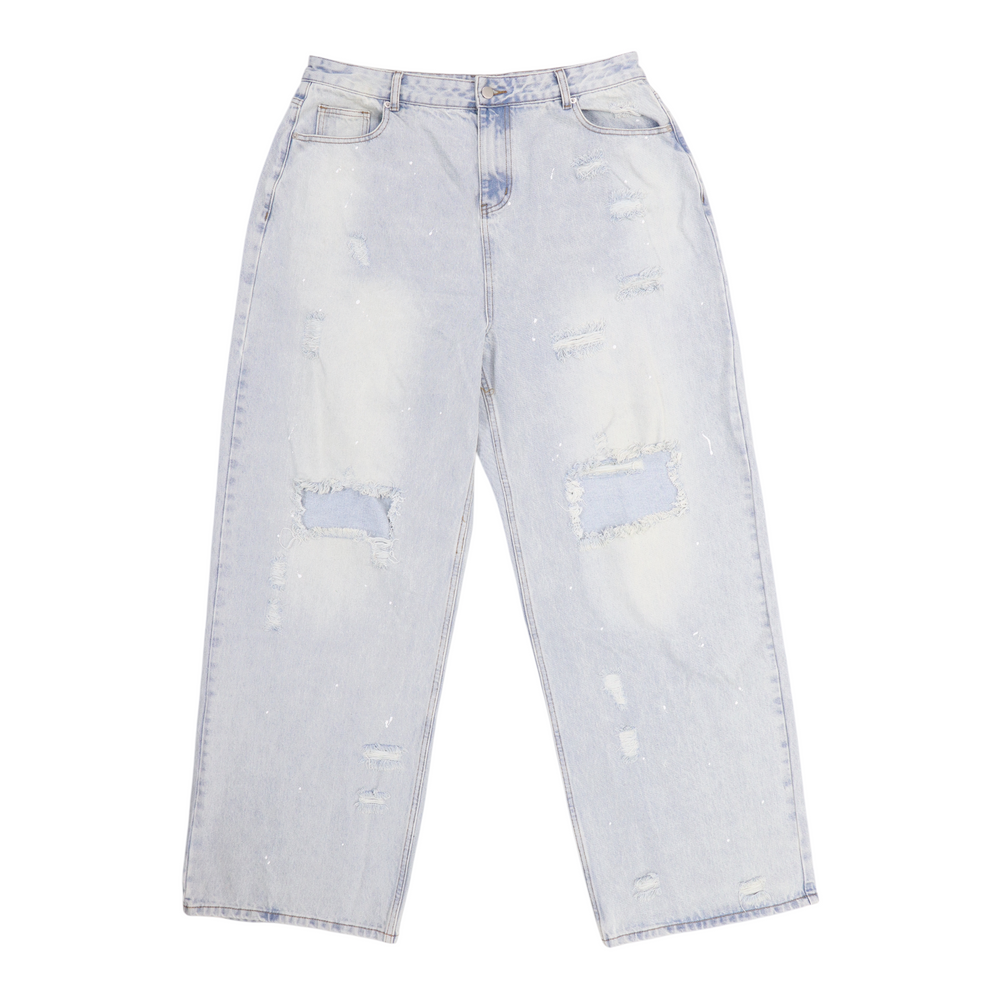 OTW Paint Splatter Light Wash Denim