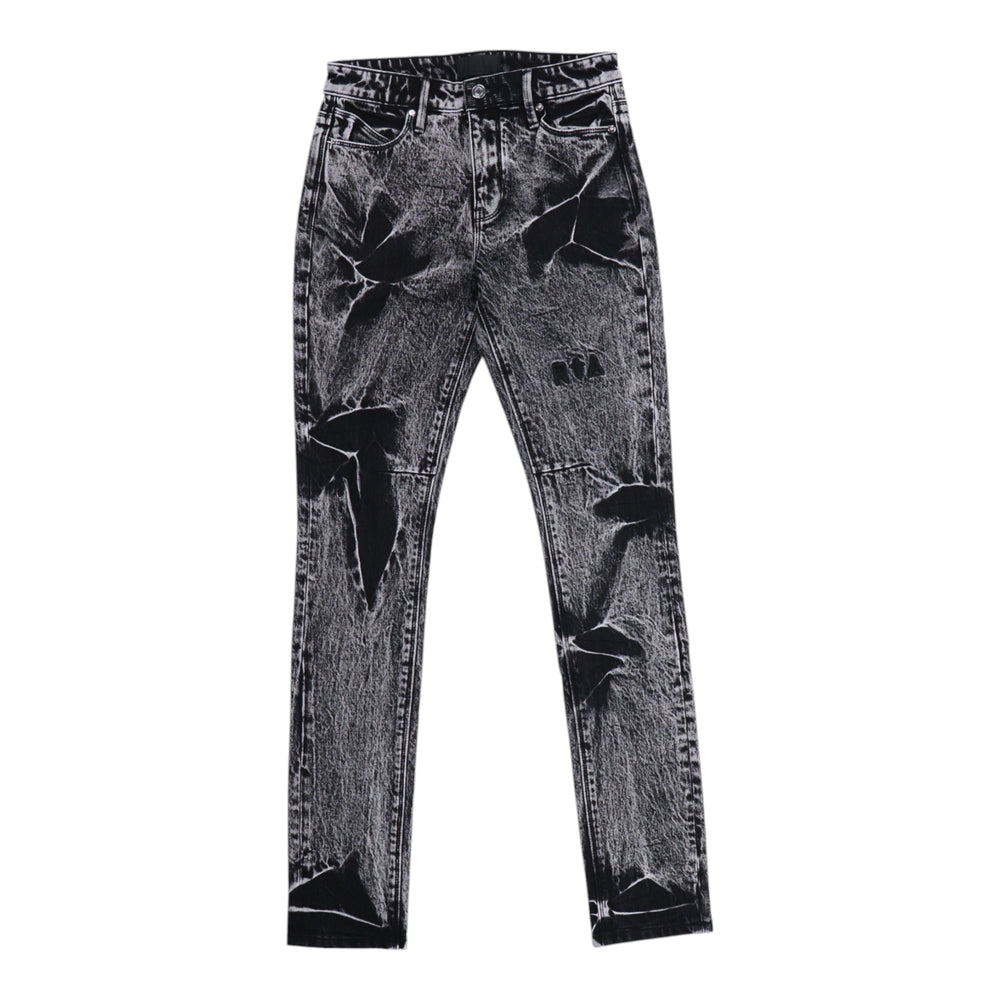 RTA Bryant Flower Acid Wash Denim Pants