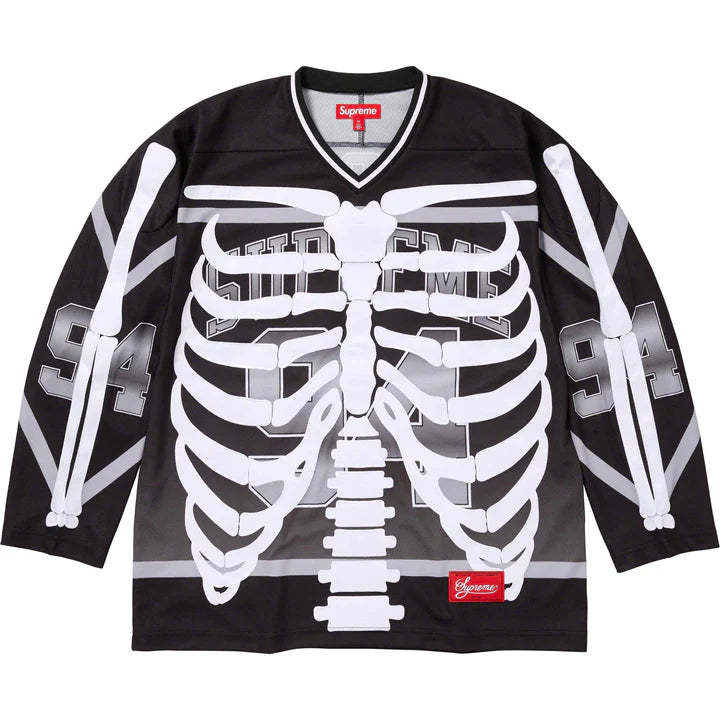 Supreme Bones Black Hockey Jersey
